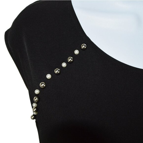 NWT Calvin Klein Pearl Embellished Blouse Top - Picture 4 of 8